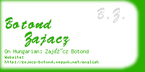 botond zajacz business card